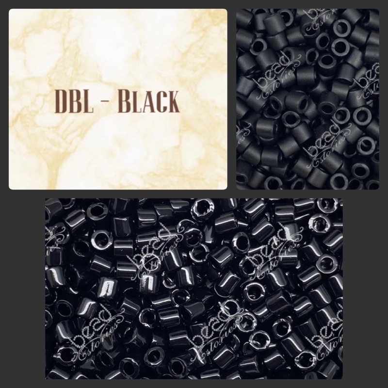 Miyuki Delica Beads DBL 8/0 - Black