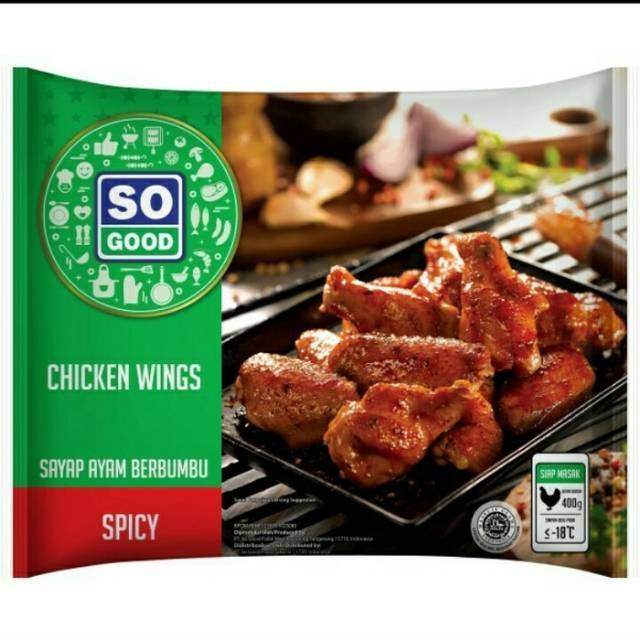 

SO GOOD Spicy Wings Chicken Ayam 400gram