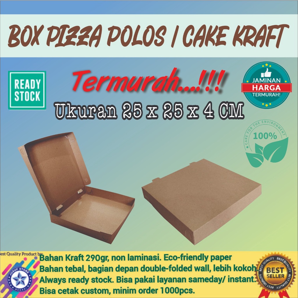 

BOX_PIZZA_POLOS/CAKE KRAFT/BROWNIES_UKURAN_25X25X4