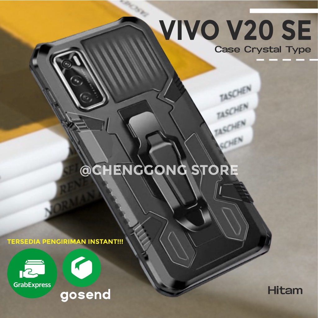 Case Robot I Crystal Vivo V20 SE Kickstand Standing Robot