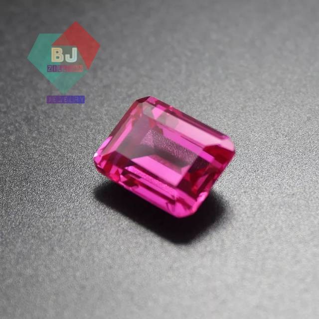 Batu Permata King Ruby Catam Rose Color Emerald 14 - 16 MM Merah Siam Versi Super