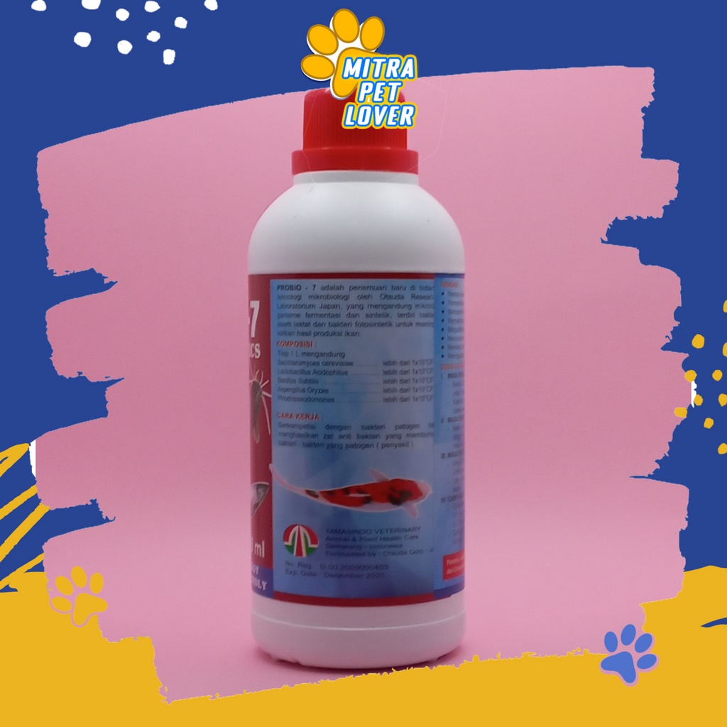 OBAT TERNAK UDANG- PROBIO 7 UDANG 500 ML ORIGINAL - PROBIOTIK PEMACU PERTUMBUHAN PRODUKSI UDANG TERNAK KOLAM TAMBAK PET ANIMAL HEALTHCARE AND VETERINARY TAMASINDO OBAT KESEHATAN DAN VITAMIN TERNAK HEWAN BINATANG PELIHARAAN MITRAPETLOVER