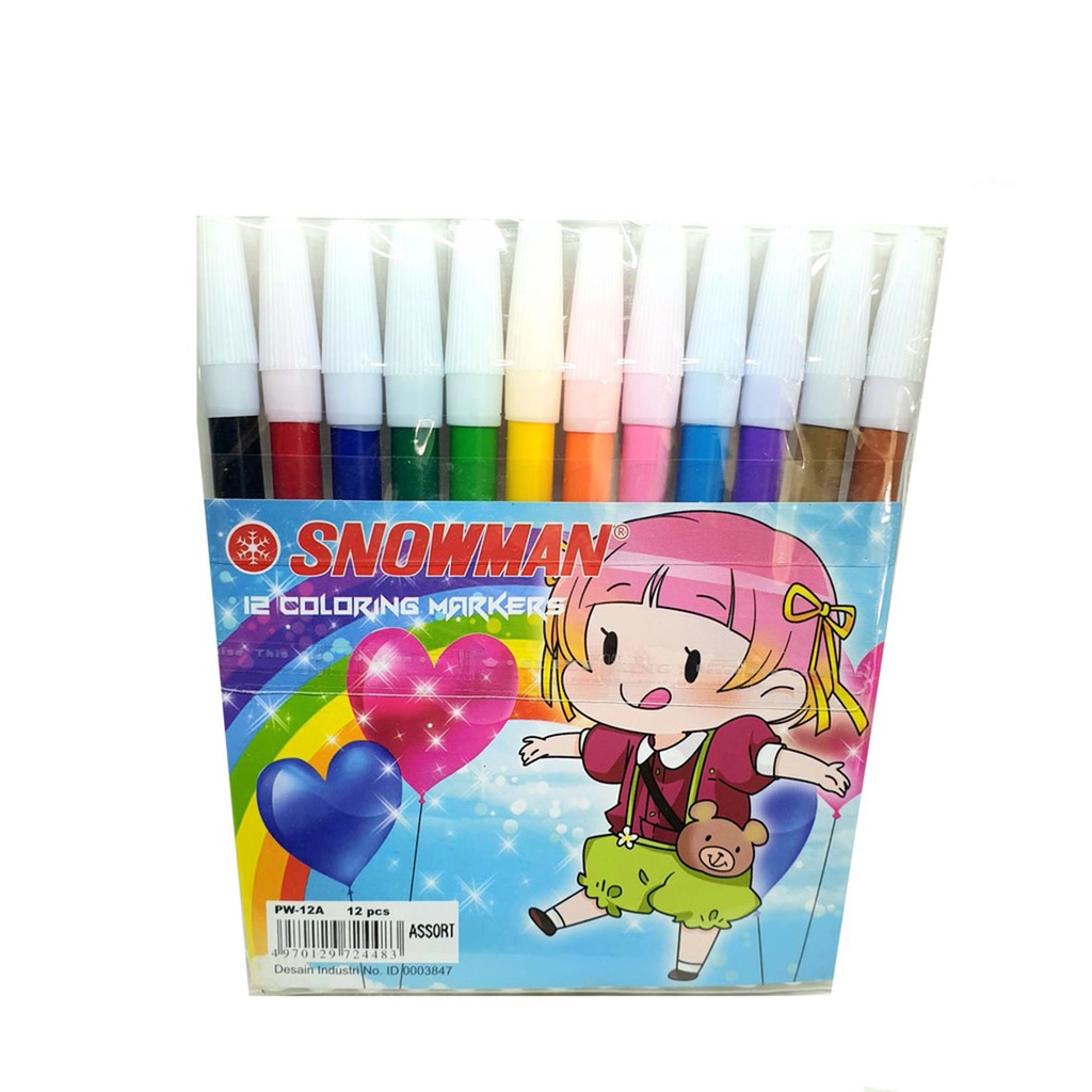 

Spidol Marker 12 Warna