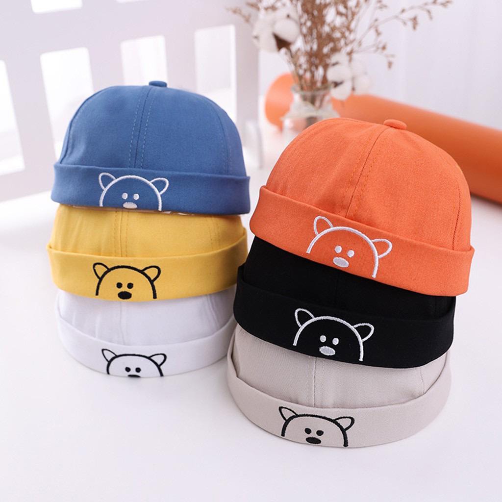 Kiddiwear TOPI BAYI MODEL PECI BUNTUNG FASHION HAT BAYI MOTIF BEAR UNISEX MIKI HAT BEAR