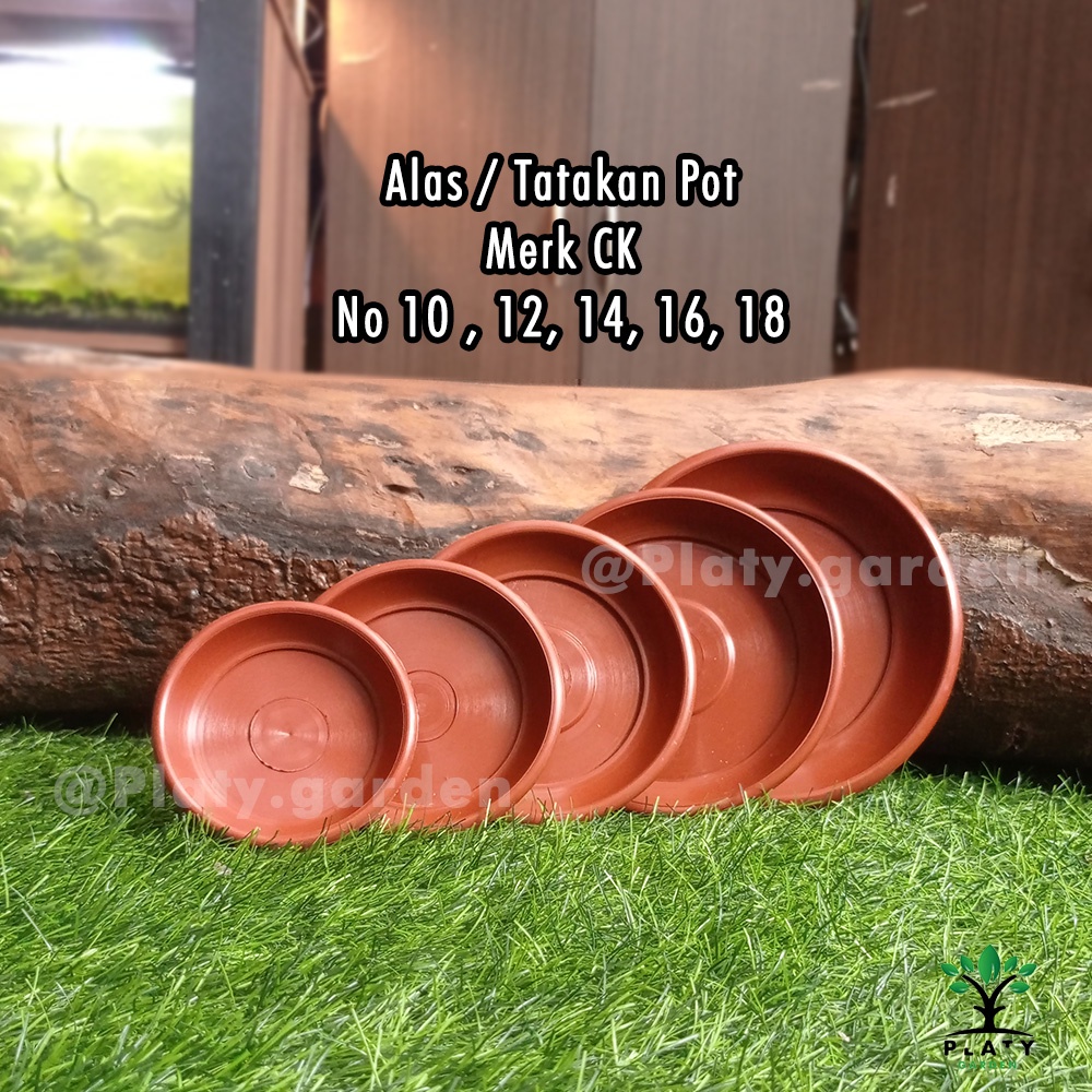 Tatakan Pot Terracotta/Coklat No 10, 12, 14, 16, 18