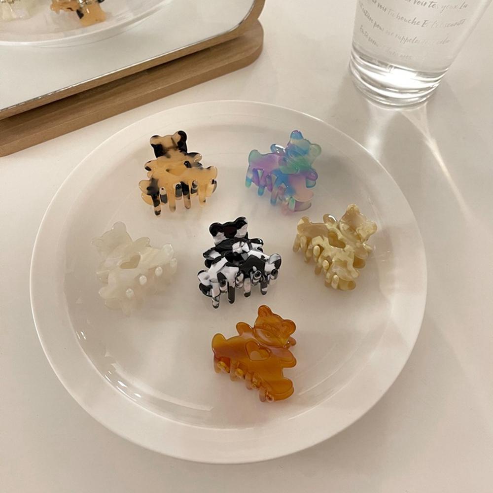 Agustina Bear Hair Claw Jepit Rambut Anak Perempuan Asetat Lucu Manis Korea