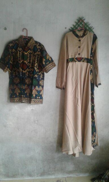 Pusat Kulakan Batik Gamis Keong 2357/couple 2480