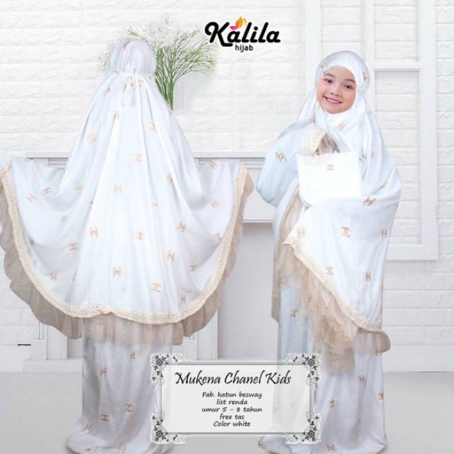 Mukena chanel kids by kalila hijab