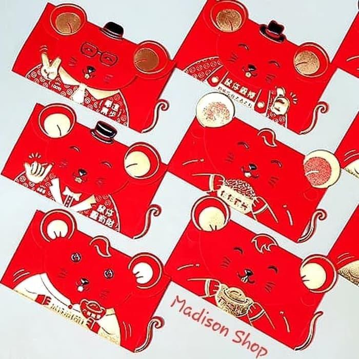 

MURAH MERIAH Angpao Imlek Tikus isi 3 Amplop Panjang Murah Ampao Imlek Grosir NEWW