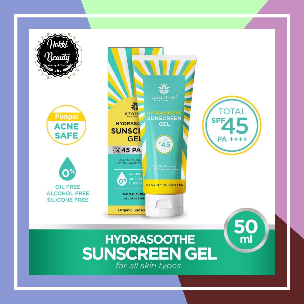 AZARINE HYDRASHOOTHE SUNSCREEN GEL SPF 45 (NEW!) | HYDRASOOTHE SUNSCREEN MIST SPF 50 | HYDRAMAX - C SUNSCREEN