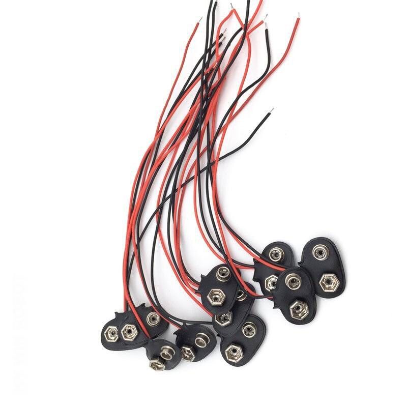 Klip Kancing Baterai 9V Klip Battery Kotak Kabel Clip Connector SocketDEKSRIPSI: Untuk menghubungkan