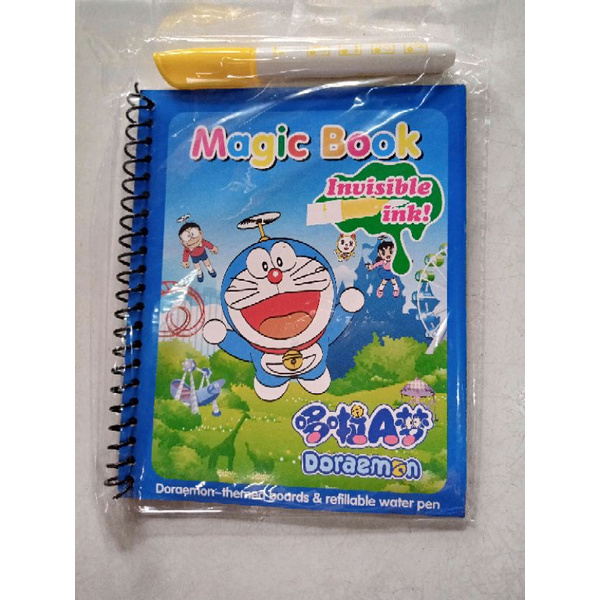 Alat Tulis Magic Water Book Buku Mewarnai Ajaib Magic Pena Water Drawing Colour Book-Dor4emon