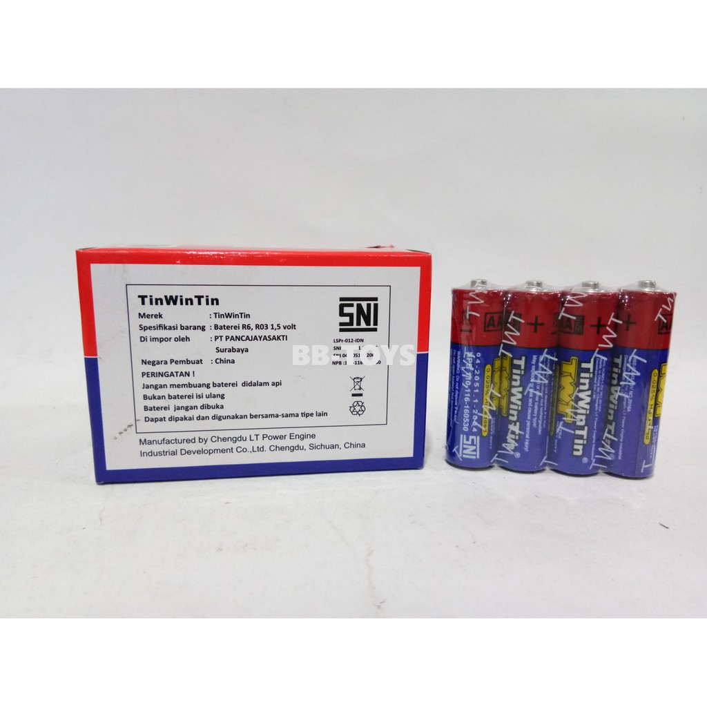 Battery - Baterai AA 1.5V - TWT Battery - Baterai Mainan Murah - 4pcs