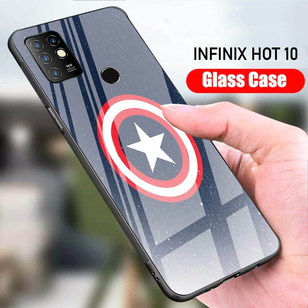 Case Infinix Hot 10  (Softcase Glass Kaca) Infinix Hot 10 (Case Hp) Infinix Hot 10 (S28)