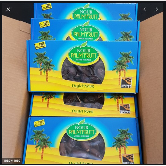 

Kurma Palm Fruit Nour 500grm x 12 box (6kg) - kurma Grosir