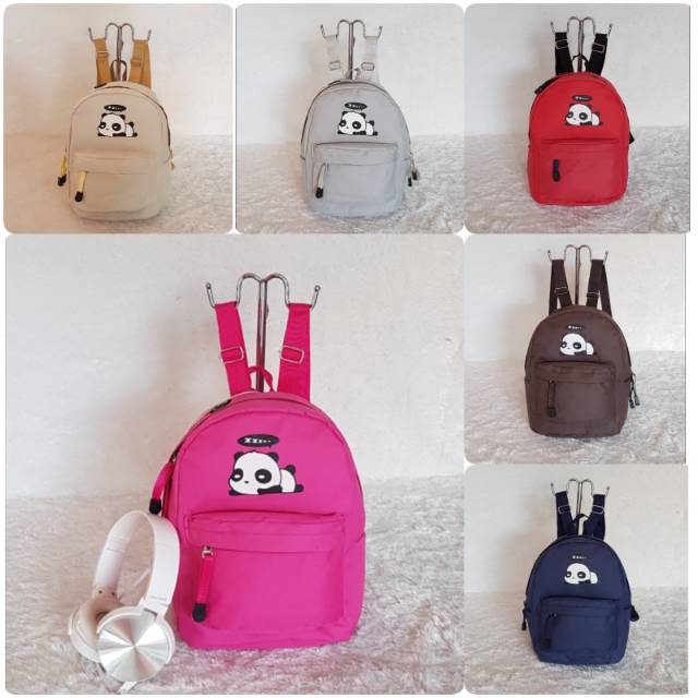 Tas ransel mini backpack ada port buat handset