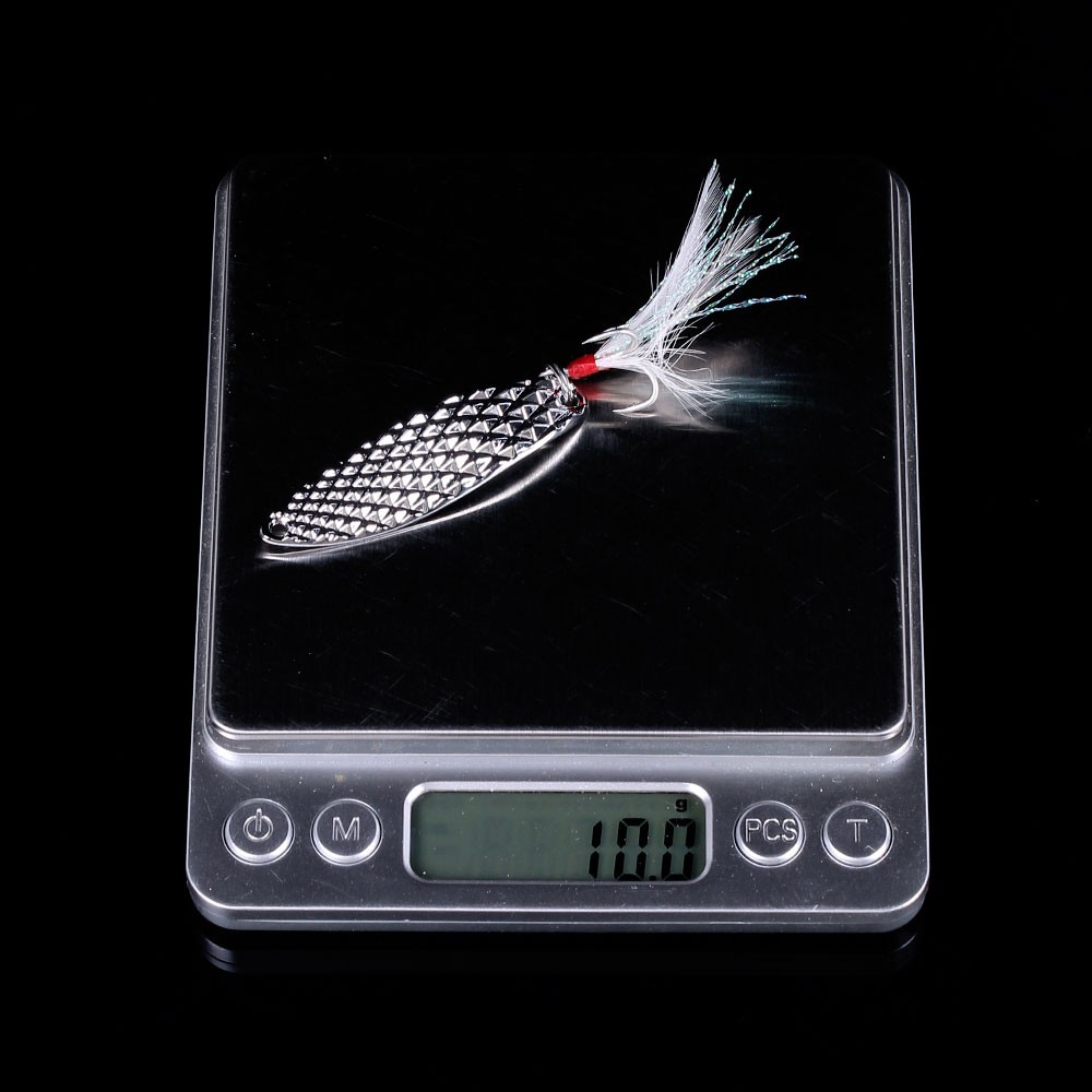 Hengjia 2pcs Umpan Pancing Sendok Spinner Sequin 5g / 7.5g / 10g / 15g / 20g