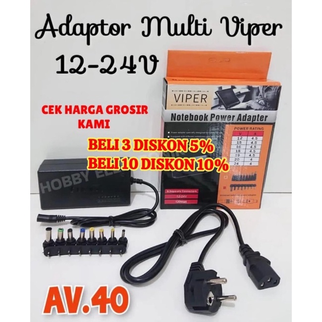 ADAPTOR MULTI VIPER 12 - 24V 120W