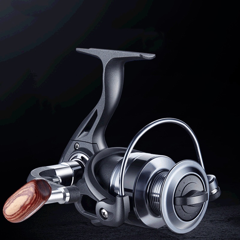 QIDA ZH5000 Series Reel Pancing Spinning Fishing Reel 4.7:1 Gear Ratio - Black