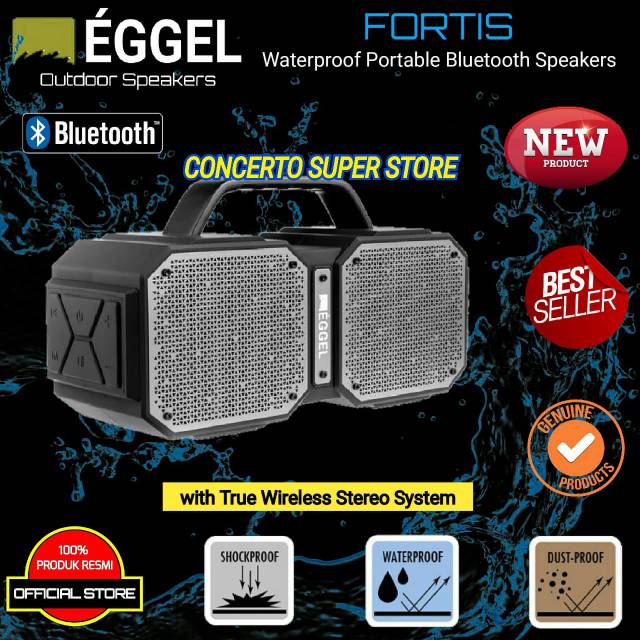 EGGEL FORTIS Waterproof Portable Bluetooth Speakers Original