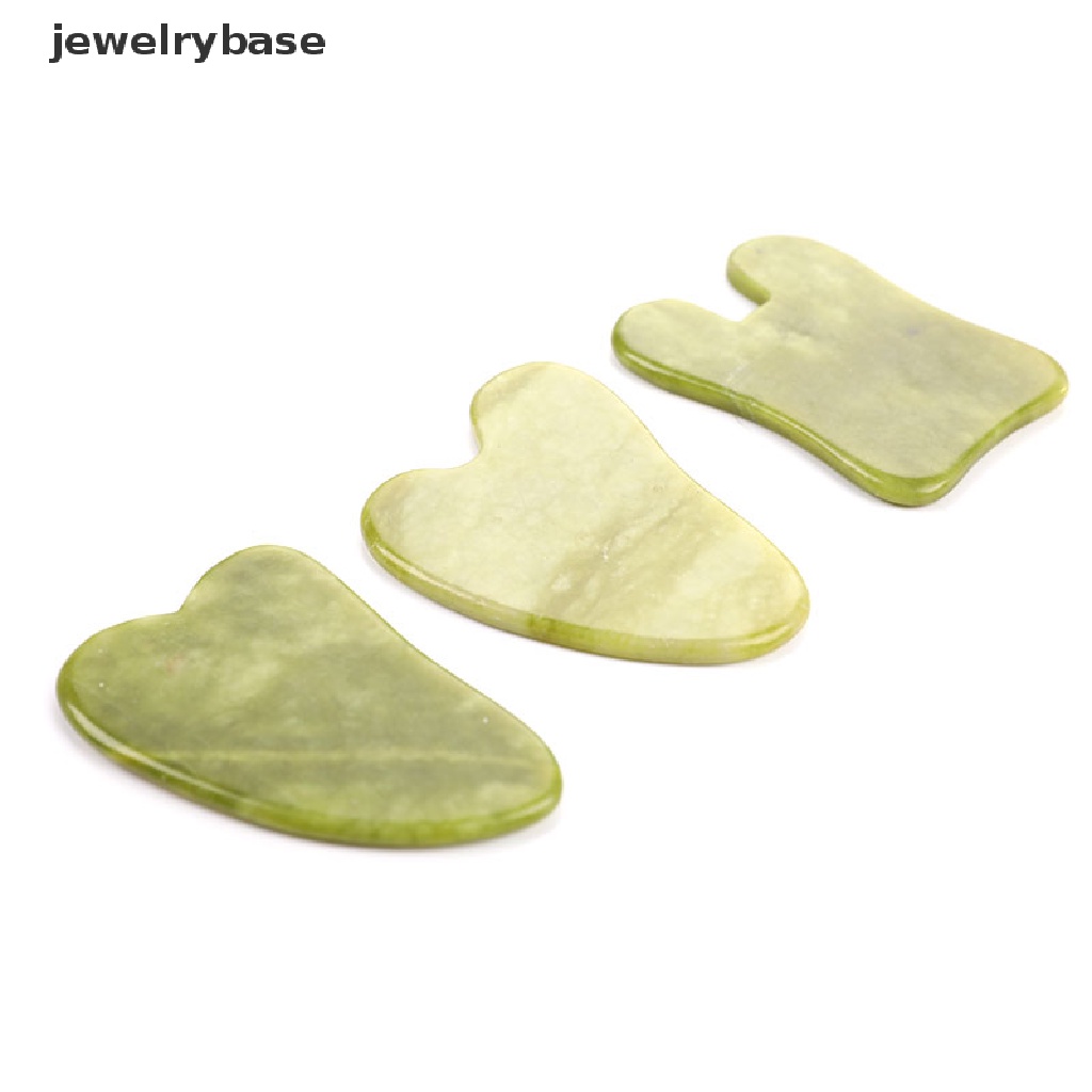 (jewelrybase) Plat Giok Gua Sha Alami Untuk Pijat Wajah