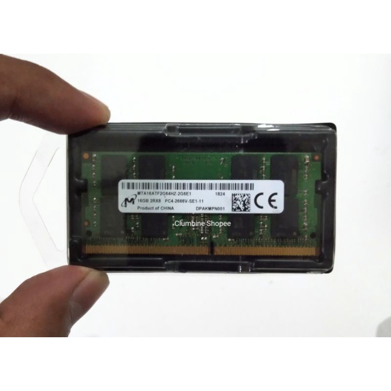 RAM Laptop Micron 16GB 2666 DDR4 PC4-2666V Memory Notebook Sodimm