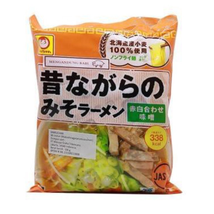 Mie Instant Maruchan Mukashi Nagara No Miso Ramen 5 x 106 Gram