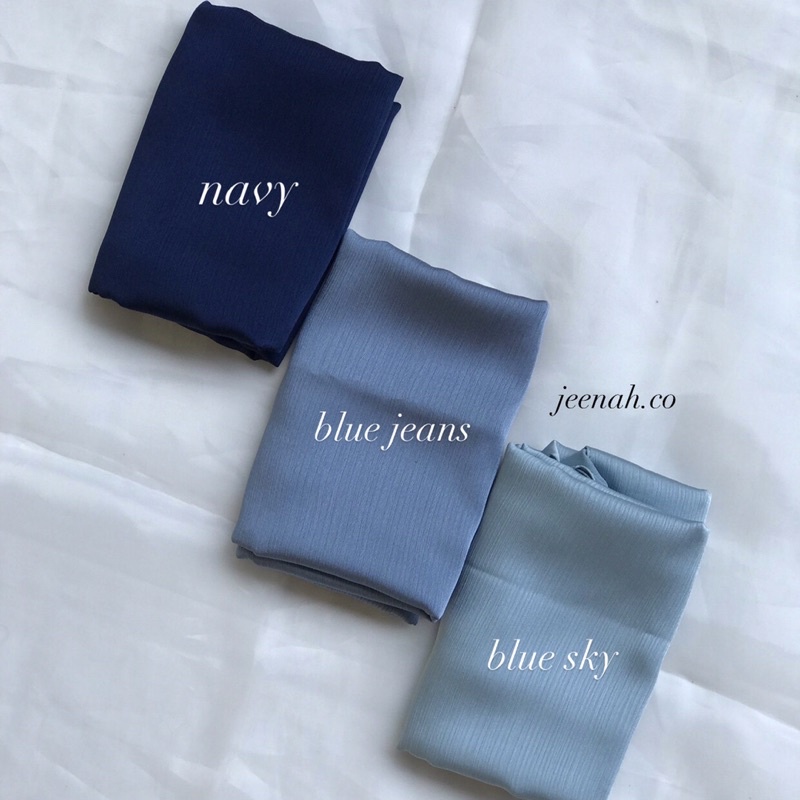 Pashmina Premium Satin Silk Malaysia Textured Crinkle (JAHIT TEPI KECIL SUPER RAPI)-5