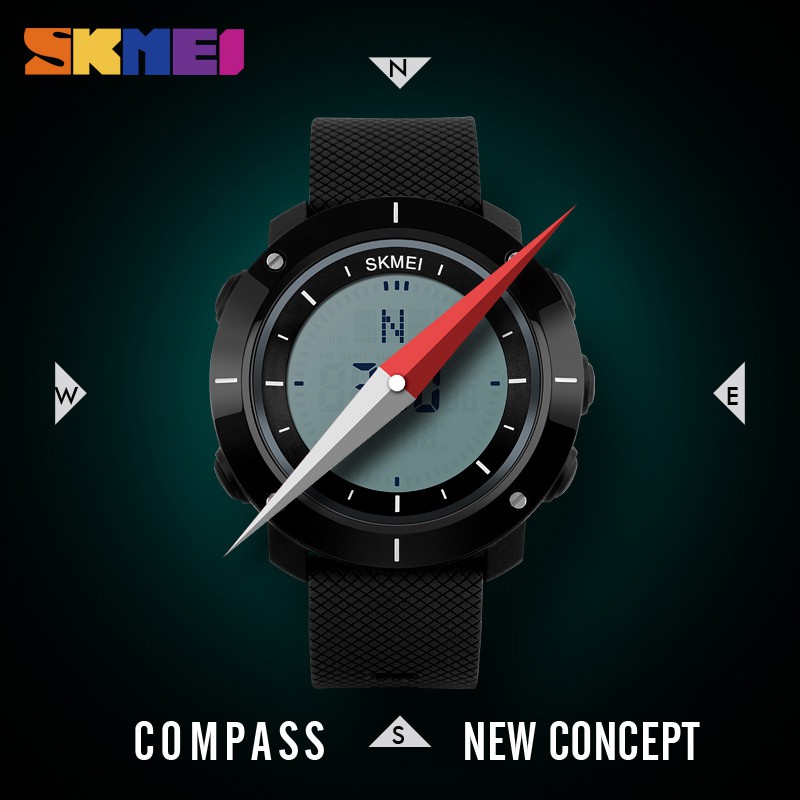 SKMEI 1216 Jam Tangan Pria Digital Compass Anti Air WATCHKITE WKOS