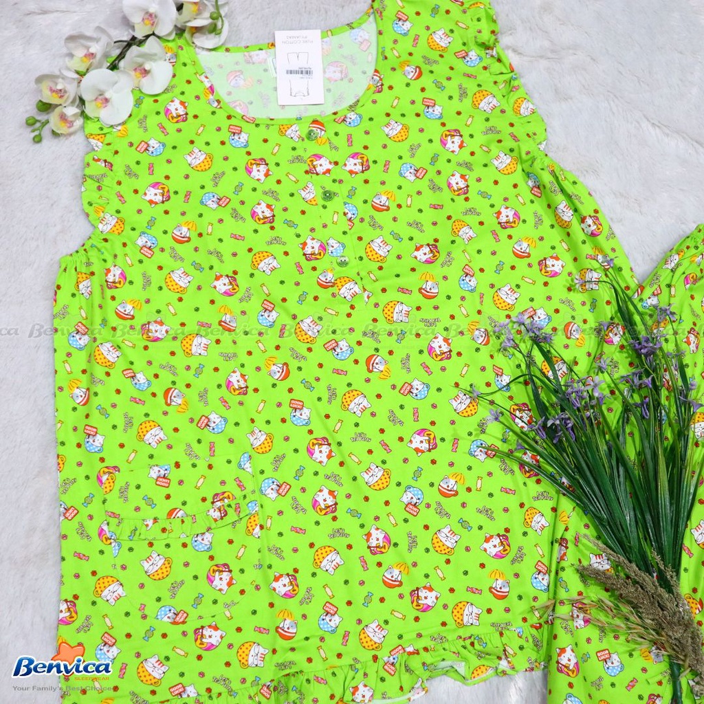 BAJU TIDUR CELANA PENDEK (3/4) 3L SUNLY - A