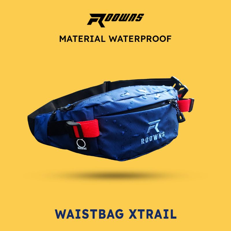 Tas Selempang Pria Waist Bag Waterproof Anti Sobek Anti Maling Anti Air Roowns Xtrail