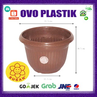  GROSIR  Pot  Bunga Plastik 30 CM Pot  Tanaman Hias Pot  