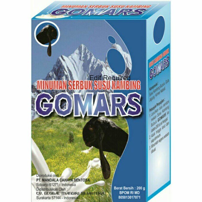 

Susu Kambing Etawa / Ettawa Gomars 200gr