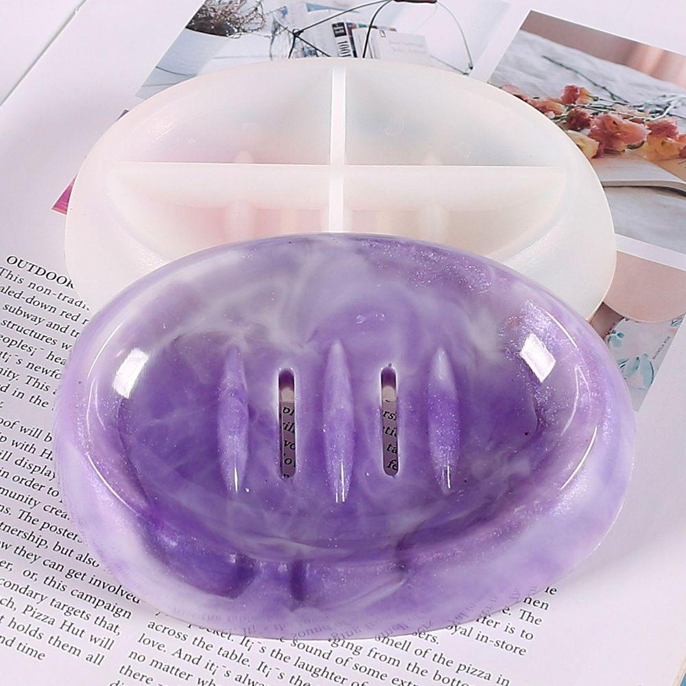 Solighter Kotak Sabun Cetakan Resin Dekorasi Rumah Storage Box Crystal Casting Mold