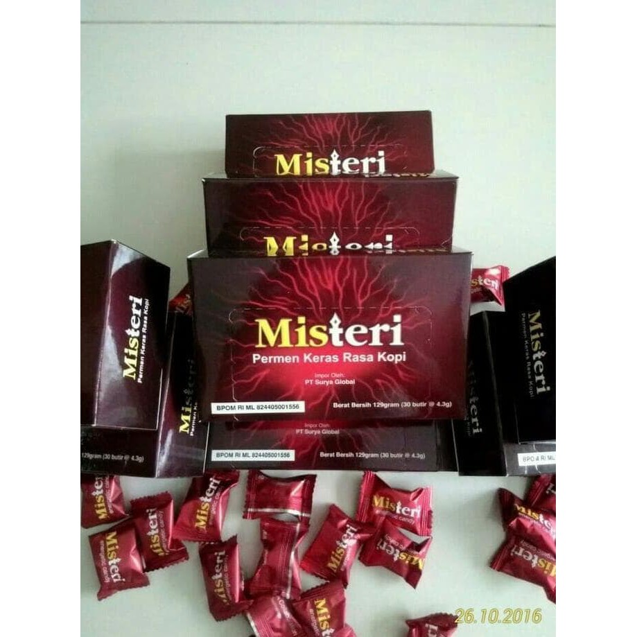 

hot falsh sale Original Misteri Ginseng & Coffee Energetic Candy (Permen Kopi) Bpom