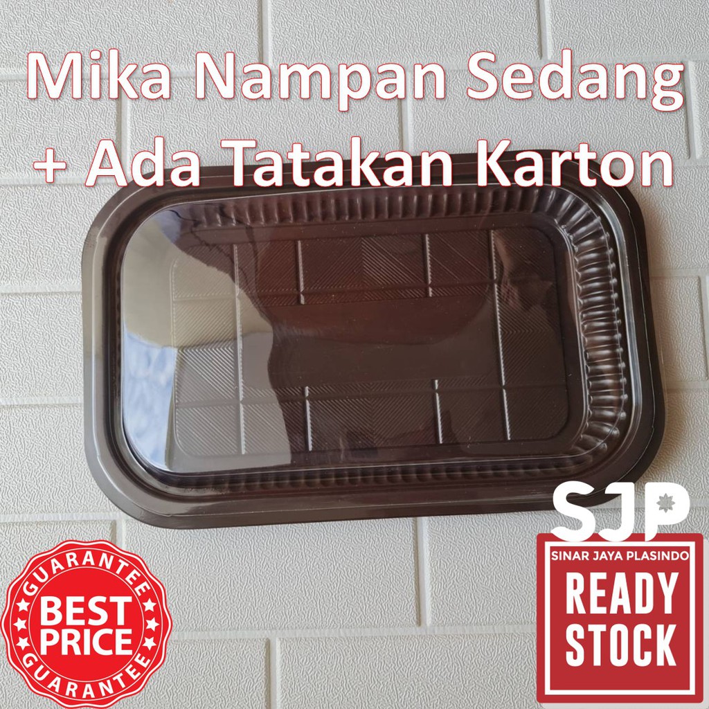 Jual Mika Nampan Medium / Mika kue sedang / Mika Box Sedang Ada Tatakan ...