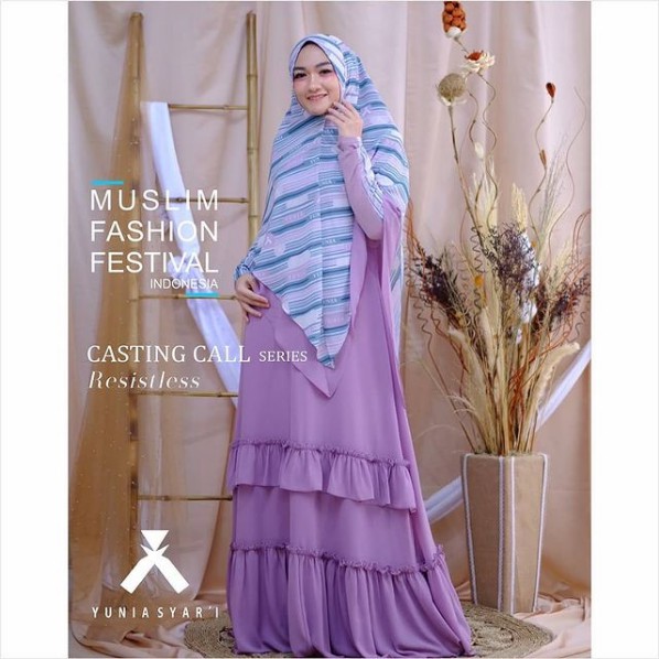 Yunia Syari  Resistless Gamis Syari Baju Muslim Wanita