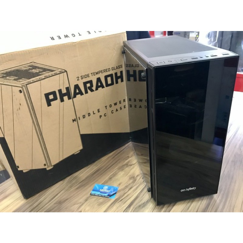 Infinity Pharaoh Casing PC Gaming Pharaoh - Tempered Glass ATX &amp; mATX