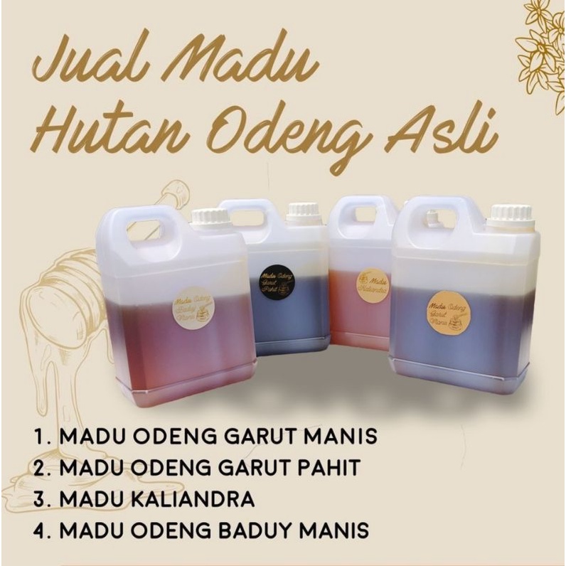 MADU HUTAN ODENG ASLI | 1 kg | Garut Manis | Garut Pahit | Baduy Manis | Kaliandra