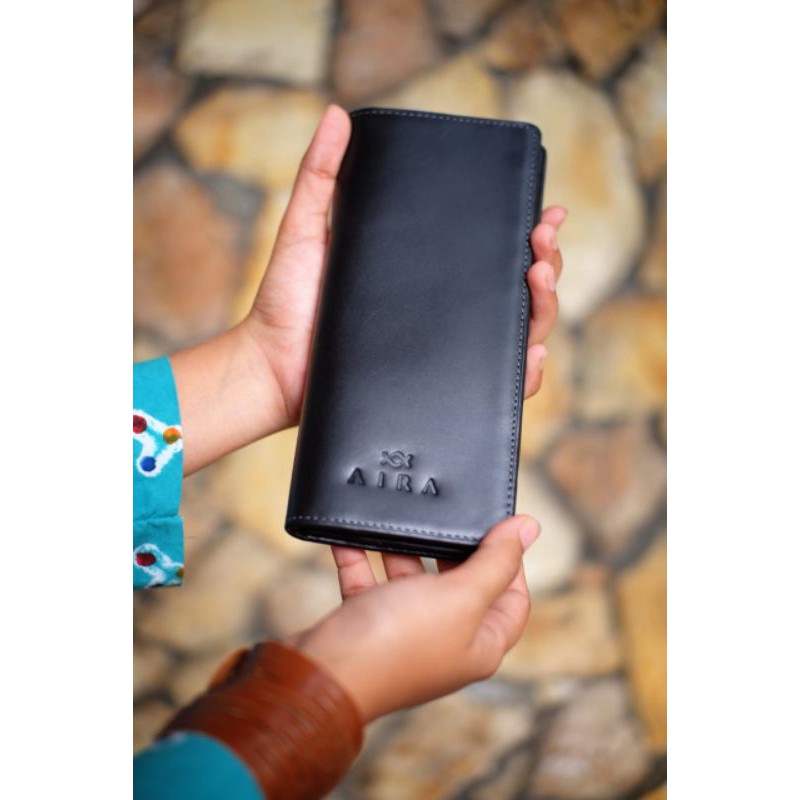 Aira Dompet Kulit Asli Unisex 30 Slot Kartu