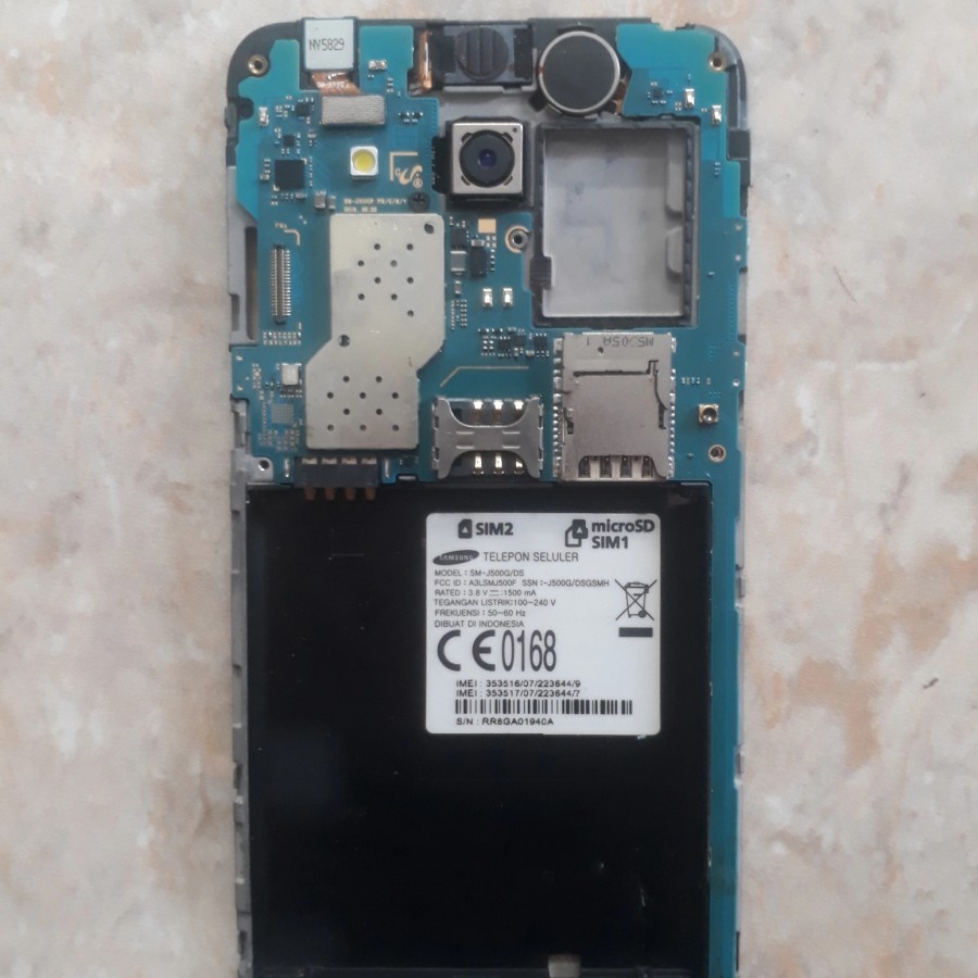 mesin samsung j500g normal