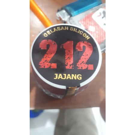 Gelasan KAPAK 212 DEADSTRING, mati total, bahan SILVER, size 0.21