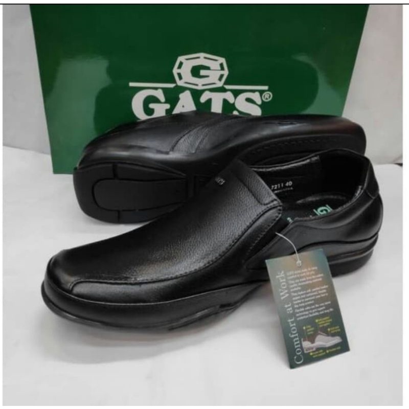 Sepatu pantofel kerja pria merk GATS GI 7211 Hitam original