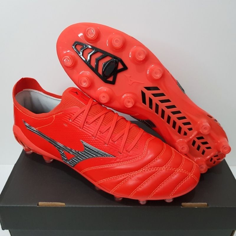 Sepatu Bola Mizuno Morelia Beta 3 Ignition Red Black FG