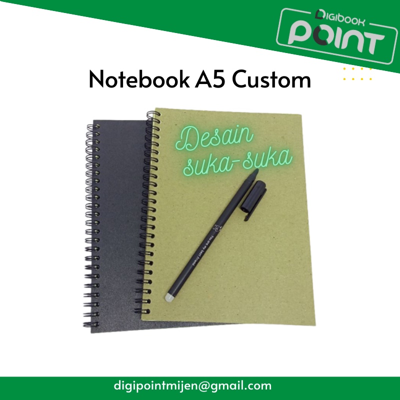 

Buku Agenda A5 Custom Hardcover Ring untuk Seminar Kit - Isi 75 Lembar