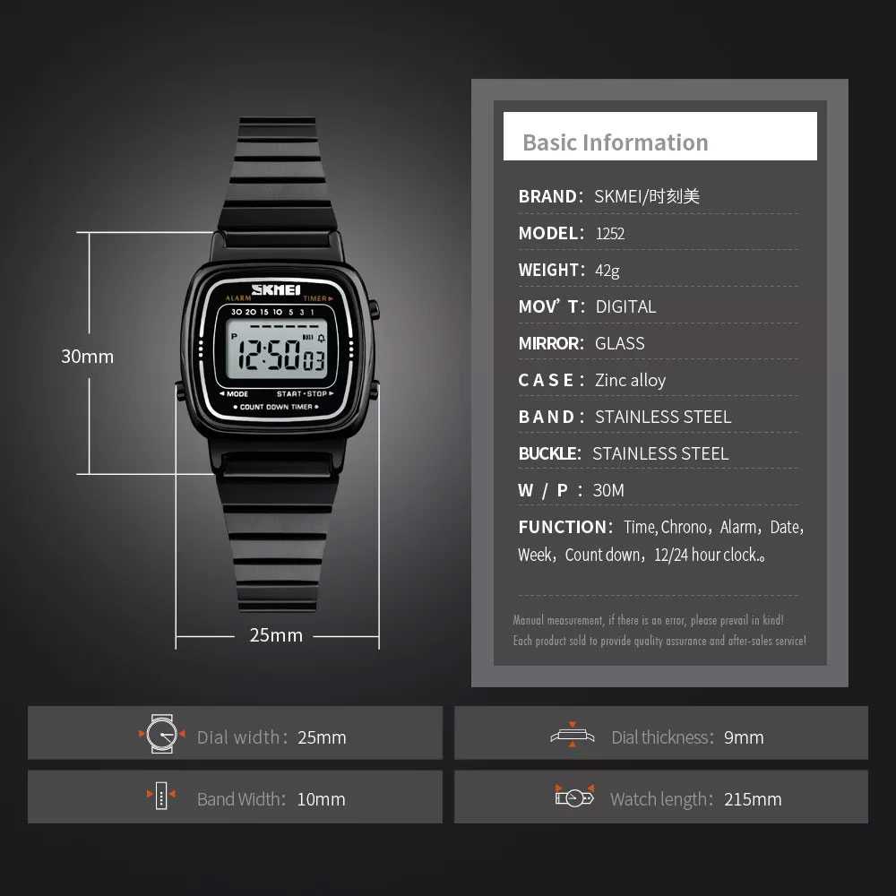 ARS - SKMEI Jam Tangan Digital Wanita - 1901