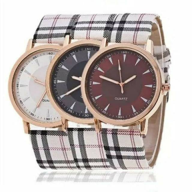 Jam Tangan Kulit Wanita Leather Geneva Quartz Fashion Luxury Watch
