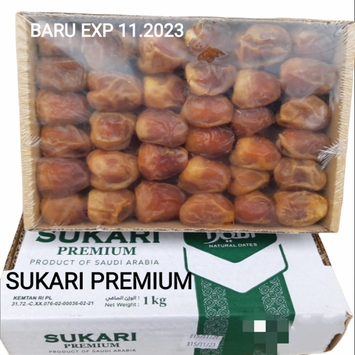 KURMA SUKARI PREMIUM AMIRA 1KG Sukkari Arab Saudi Kualitas Terbaik