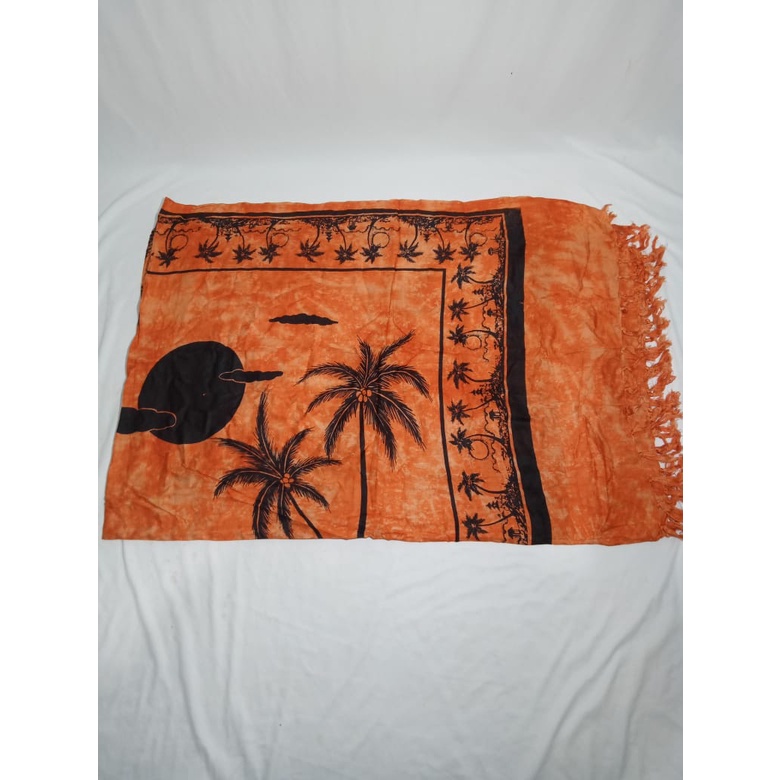 Kain Bali Pantai Motif Pantai 165 cm x 120 cm Rumbai sembilanmode