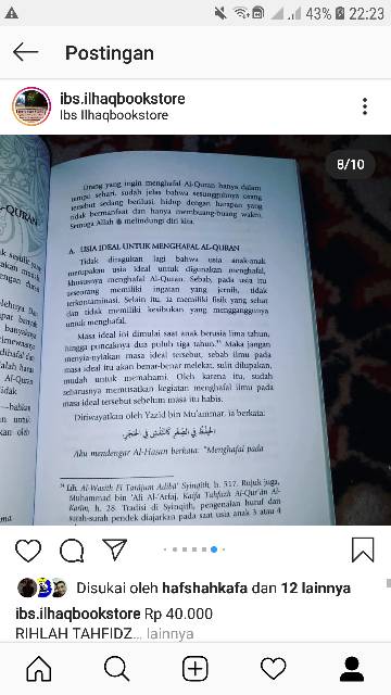 Rihlah tahfid metode pendidikan dan menghafal alquran